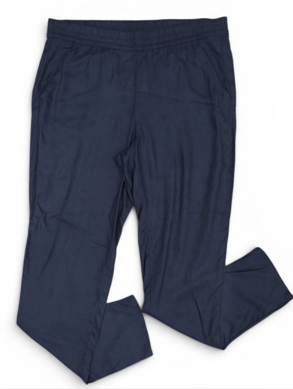 New With Tags! Divided By H&M Dark Navy Pull-On Linen Pants Size 8
